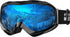 OutdoorMaster OTG Ski Goggles - Over Glasses Ski/Snowboard Goggles for Men, Women & Youth