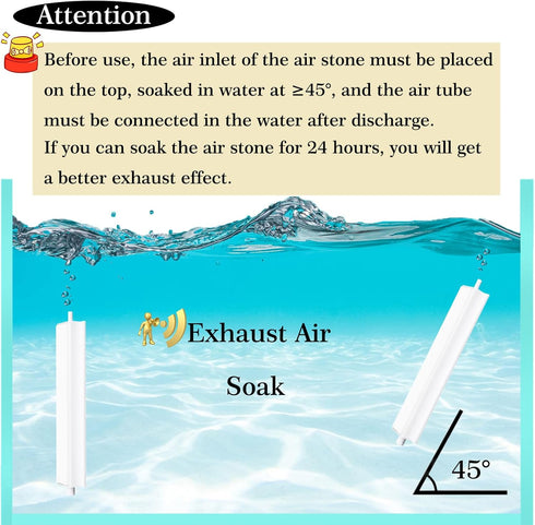 Carefree Fish DIY Aquarium Nano Materials Air Stone Strip, Fish Tank Bubbler for Fantasy Bubble Walls