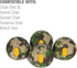 (Set 4), 55mm, Helinox Chair Stabilizing Vibram Rubber Ball Feet of Field Camo