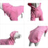 Lovelonglong Blank Basic Hoodie Sweatshirt for Dogs, 100% Cotton, Fits Small to Large Dogs (Pink M)