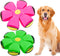 Dog Flying Disc Toy - Pet Toy Flying Saucer Ball with 3 Lights - Outdoor Games for Dogs (Green + Pink, 2PCS)