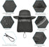 IYEBRAO 2 Pack Mens UV Protection Sun Hat with Neck Flap, Summer Foldable Mesh Boonie Cap for Fishing