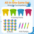 Flurose 4 Set Granny Pants Outdoor Game with Bouncy Balls, Giant Yard Toss Game for Teens & Adults, Hilarious Outdoor