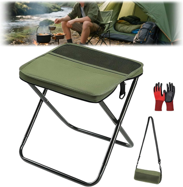 Generic Foldable Backpack Stool,2025 New Camping Stool,Camping Foot Rest,Portable Folding Stool,Can Bear 330