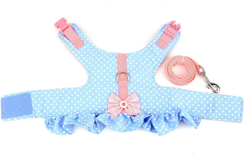 SELMAI Cat Harness and Leash for Walking, Escape Proof Dot Vest Harness for Small Dogs and Kittens