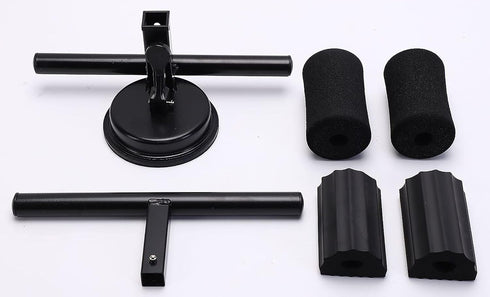 Sit Up Exercise Equipment for Home Workouts, Sit Up Bar with Foot Holder, Ab Crunch Machine, Black