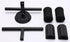Sit Up Exercise Equipment for Home Workouts, Sit Up Bar with Foot Holder, Ab Crunch Machine, Black