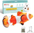 Potaroma Cat Toys Flopping Fish with SilverVine and Catnip, Moving Kitten Kicker, Floppy Wiggle Clownfish for Small Dogs