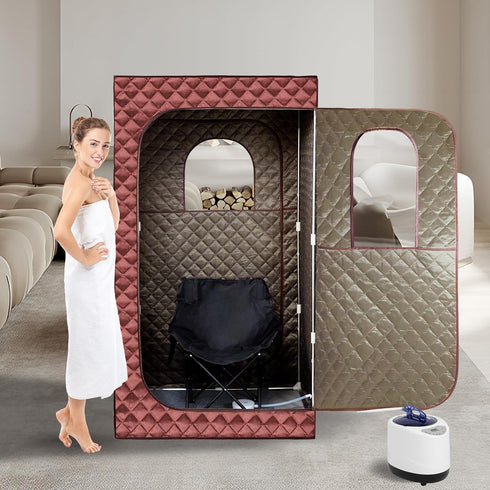 aledaras Portable Folding Chair for Sauna, Fast Folding Chair with Carry Bag and Side Pocket Chairs for Adults, Carry