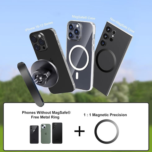 Keaixinyu 360 N52 Magnetic Golf Cart Phone Holder, Rotation, Super Strong Magnet Compatible with MagSafe iPhone
