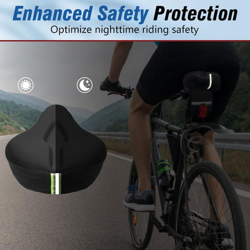Zacro Bike Seat Cushion, Gel Padded Bike Seat Cover for Men Women, Compatible with Peloton
