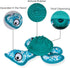 Chew Toys for Aggressive Chewers, Durable Turtle Shape Dog Toys with 2 Tennis Balls (Green)