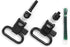 Uncle Mike's Quick Detachable Sling Swivels, 1-Inch Loop, Blued, BLACK