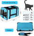 Cat Carrying Case - Pet Carrier Airline Approved, Protable and Breathable Pet Travel Carrier Removable Fleece Pad