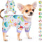 Dog Pajamas for Small Dogs, Summer Dog Clothes, Soft Doggie Onesie for Yorkie Chihuahua Teacup, Cute Pattern Apparel