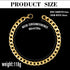 18K Gold Plated Dog Chain Collar, 3/4 Inch Width Cuban Link Durable Necklace for Pit Bulldog, 26 Inch, Gold