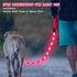 Glowing Light Up LED Dog Leash - 4ft USB Rechargeable, Flashing Nylon Leash for Small Medium Large Dogs, 3 Flash Modes