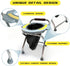 Commode Commode Temvue Outdoor Folding Portable Toilet Seat, Stainless Steel Portable Potty Chair, Perfect for Camping