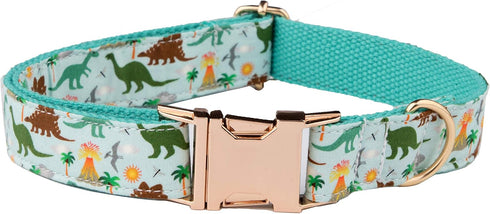 Dinosaur Dog Bow Tie, Detachable Bowtie, Adjustable Collar for Small Medium Large Dogs