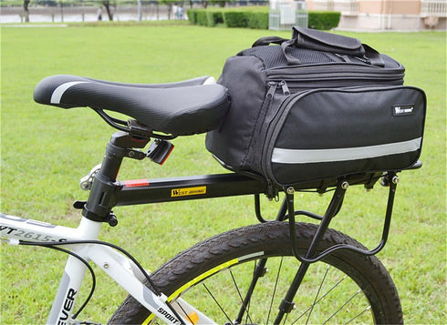 West Biking Adjustable Bike Cargo Rack - 110Lb Capacity, Cycling Equipment Stand, Reflective Logo