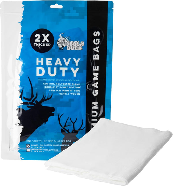 Heavy Duty Deer & Elk Game Bags for Hunting - 4-Pack L, XL, or Full Body Bag, Vacuum Sealed