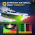 IP67, 12V Boat Navigation Lights LED, Red and Green Marine Navigation Lights for Boats LED Waterproof Bi-Color Bow