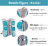 JEELAD Running Hydration Vest Backpack Pack, BPA-Free Leak-Proof Running Water Bottles for Marathon Biking Hiking