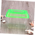 Betta Fish Tank LED Plastic Aquarium Gallon Fish Bowl, Portable Green Travel Fish Tank