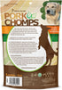 5 Inch 12 Count Pork Chomps Baked Pork Skin Dog Chews, Mini Twists, - Real Chicken Wrap - Long-Lasting Treats for Dogs