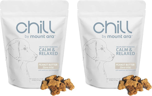 chill by mount ara CHILL Bites Calming Dog Treats for Relaxation, Made