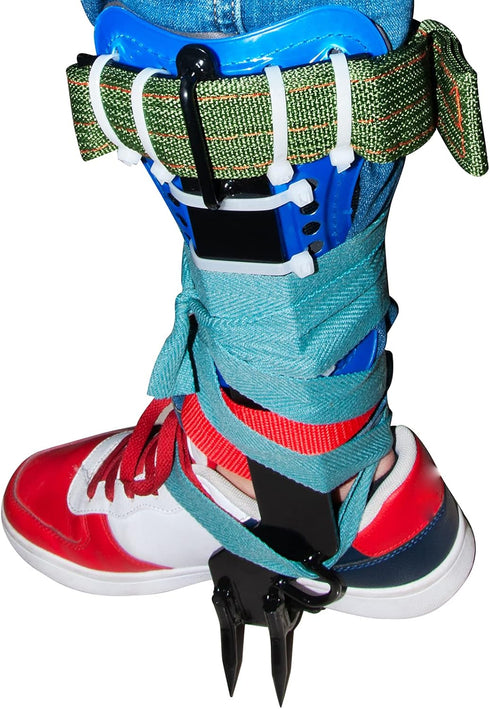 Litong 2 Pack Tree Climbing Gears - Adjustable Spikes with Harness Belt & Non-Slip Pedal Tool