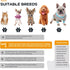 Dog Shoes for Hot Pavement, Anti-Slip Sole Summer Booties with Reflective Straps for Small Medium Dogs 4PCS Black