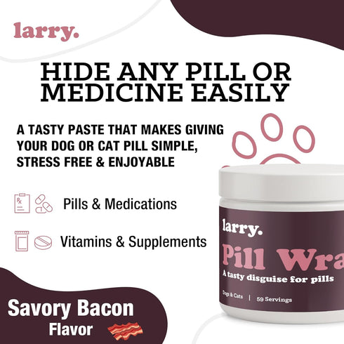 59 4.2 oz Bacon Pill Wrap for Dogs - Pet Pill Paste - Hide Dog Medication Pockets - Dog Treats for Medicine Hide Pill