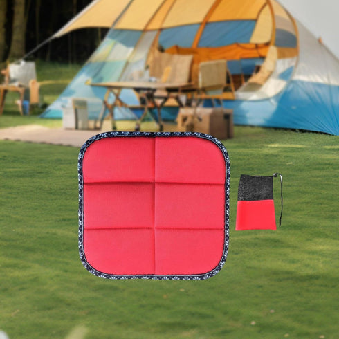 harayaa Foldable Seat Pad Camping Seat Cushion Thick Chair Cushion Waterproof Sit Mat with Storage Bag for Park Garden