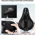 YOUNGDO Bike Seat Cushion with Waterproof Gel Cover, 11.2" x 7.4", Shock Absorbing Cushion for Narrow Bike Seat