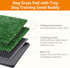 LOOBANI Dog Grass Pad with Tray, Large Indoor Dog Potties for Apartment Training with 2 Replacement Pads