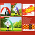 PAIKOOL 3D Set Dragon Poi with Plastic Dragon Head, Swing Rope and Hot Stamping Golden Ribbon Streamer, Outdoor Fitness
