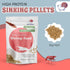 3.5oz/100mg Snout and Shell Snowflakes Shrimp Food - High Protein Sinking Soy Pellets for Tropical Freshwater