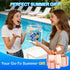 56IN Summer Oversize Floating Card Game Table for Pool with Waterproof Cards - Inflatable Floating Card Table
