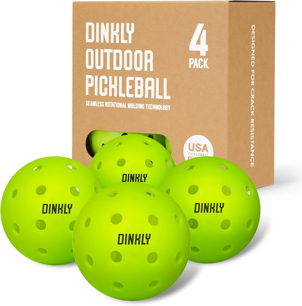 Pickleball Balls, Outdoor Pickleballs USAPA Approved, Enhanced Durability Pickle Ball with Roto-Molded