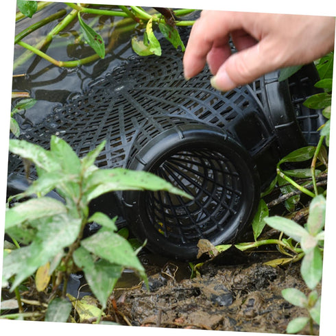 6Pcs 4.13In Yardwe Portable Fishing Cage Lids Lightweight Covers for EEL Shrimp Loach Trap Net Easy to Clean Outdoor