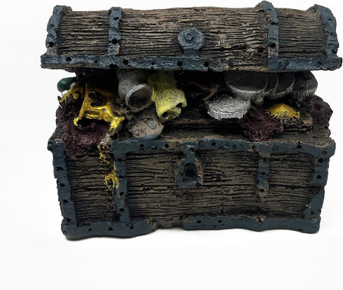 Fish Tank Decorations, Treasure Chest Aquarium Ornament for Small Tank