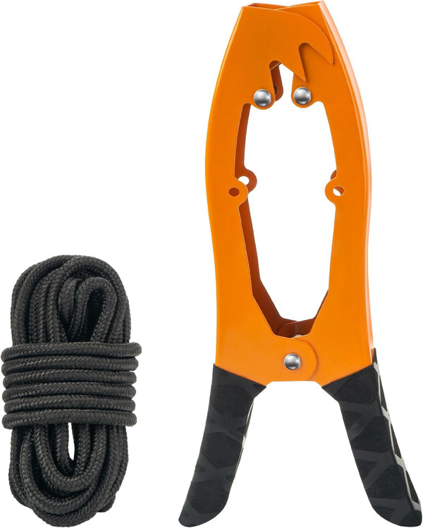 Kayak Anchor Grip with 16.4ft Paracord, Brush Gripper for Canoe, Boat, Fishing, Camping - Orange Kayak Accessories
