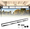 Universal Golf Cart 4 Panel Rear View Mirror for EZGO Club Car Yamaha, 35.8" Length Wide Angle Panoramic