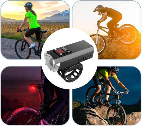 Generic Commuting Rechargeable Front Bike Headlight - Kids Adults Night Riding Bright Bike Light, Waterproof Cycling