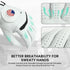 2 Pack, Amy Sport Golf Gloves Men Cabretta Leather with Ball Marker Value Non Slip All Weather Grip for Left Hand Right
