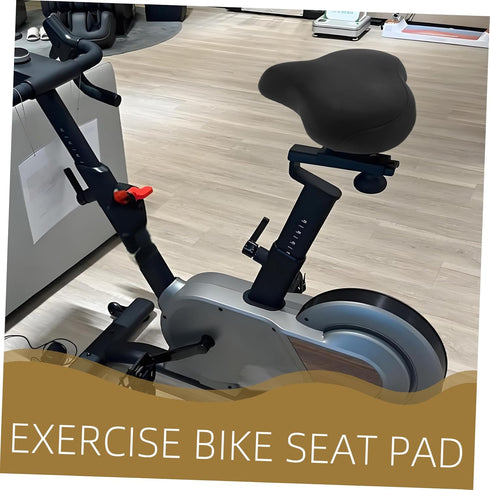 Comfortable Bike Seat Cushion for Stationary Exercise Bikes Durable PU Sponge Relief Pad Fit for Long Lasting Comfort