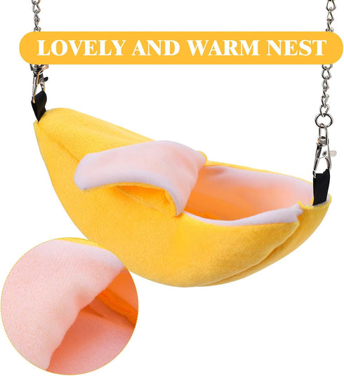 Jetec 2 Pieces Hamster Hammock - Soft Bed Small Pet House for Guinea Pig Rat Chinchilla Sleep and Play