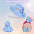 Kids Sun Hat for Girls, Mesh Bucket Hat with UV Protection for Ages 2-8, Foldable Fishing Hat