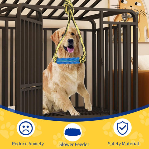 ChengFu Interactive Dog Toys: Crate Training Aids, Puppy Teething Toys, Peanut Butter Treat Dispenser